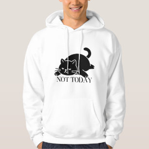 Sudadera Diviértete Hoy No Gato Negro Introvertido Estado d