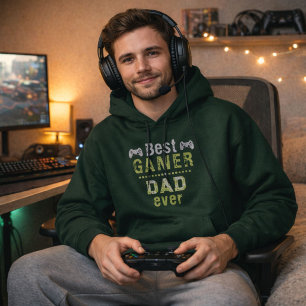 Sudadera Diviértete Mejor Padre Jugador de Juegos Padre