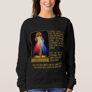 Sudadera Divina Misericordia Jesús Imagen Chaplet Novena Ga