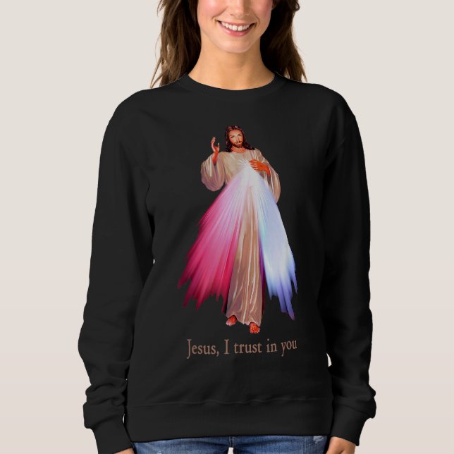 Sudadera Divina Misericordia Jesús Que Confío En Ti (Anverso)
