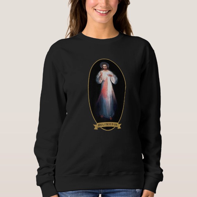 Sudadera Divina Misericordia Jesús Que Confío En Ti (Anverso)