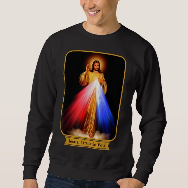 Sudadera Divina Misericordia Jesús Que Confío En Ustedes Ca (Anverso)