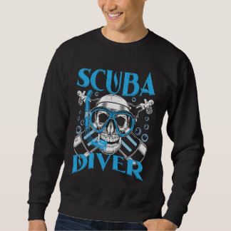 Sudadera Diving Scuba Diver in Deep Sea and Sea