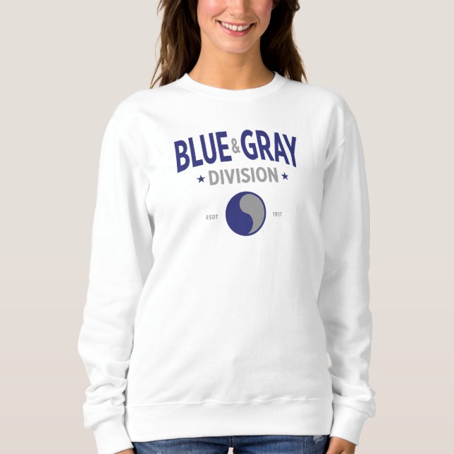 Sudadera División Azul y Gris - 29ID Mujeres (Anverso)