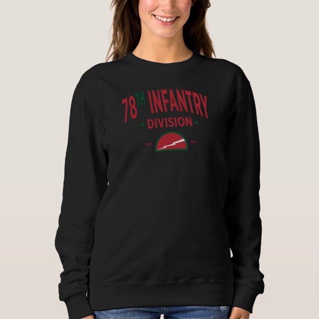Sudadera División Lightning - 78ª División de Infantería (Anverso)