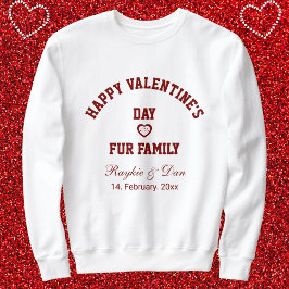 Sudadera DIY Pet Lovers BFF Valentines Day Gifts Red White