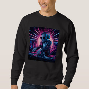 Sudadera Dj Con Auriculares Y Djs Eclécticos Turnables