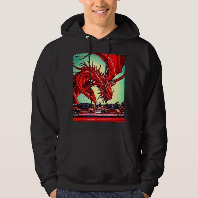 Sudadera DJ Dragon Turntables Hoodie (Anverso)