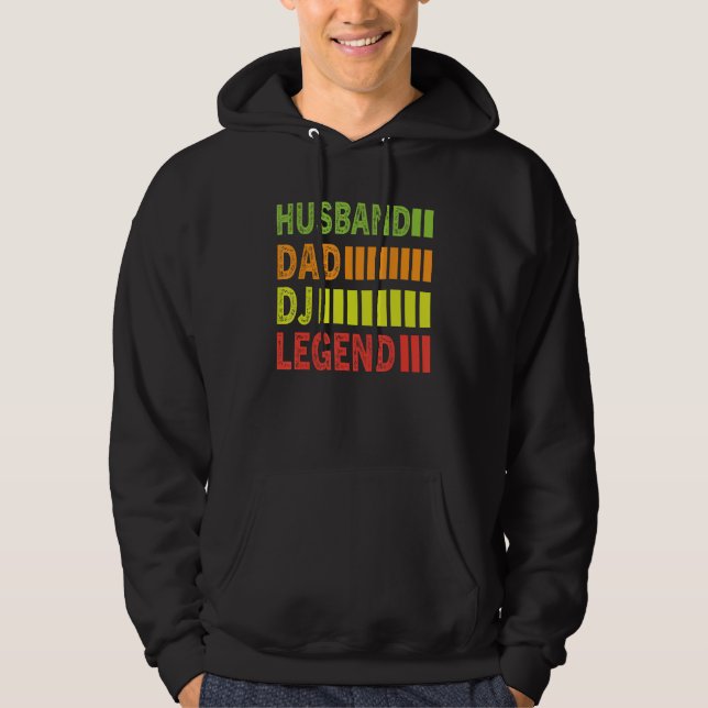 Sudadera DJ Father s Day Husband Dad Dj Legend Music Dj (Anverso)