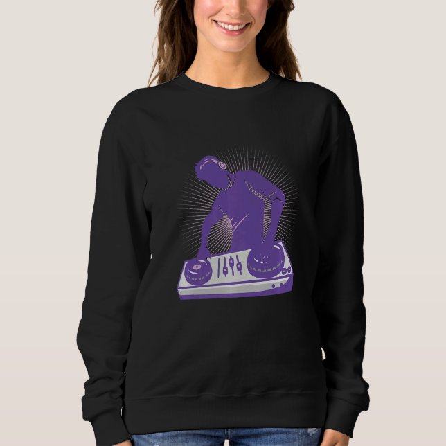 Sudadera Dj Fiesta Master Disk Jockey Music (Anverso)