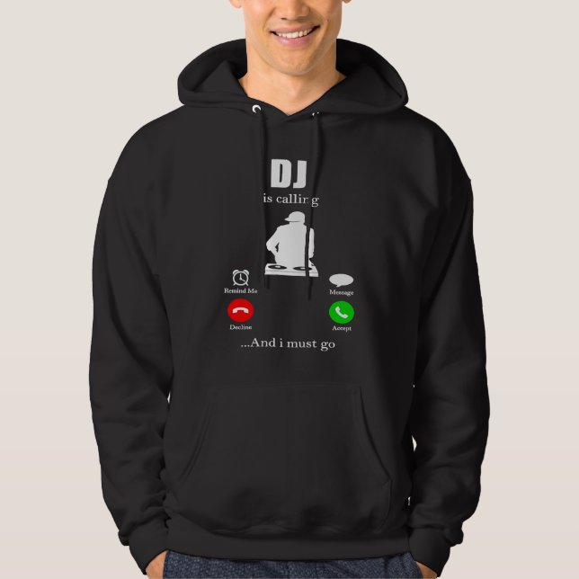 Sudadera DJ  for Disc Jockey Synthesizer Electro Club Beats (Anverso)