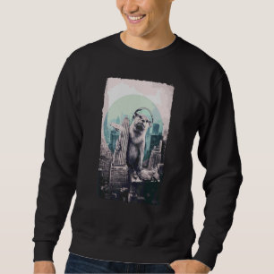 Sudadera Dj Music Studio Gigante Squirrel En La Ciudad