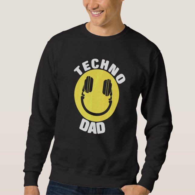 Sudadera Dj Music Techno Dad (Anverso)