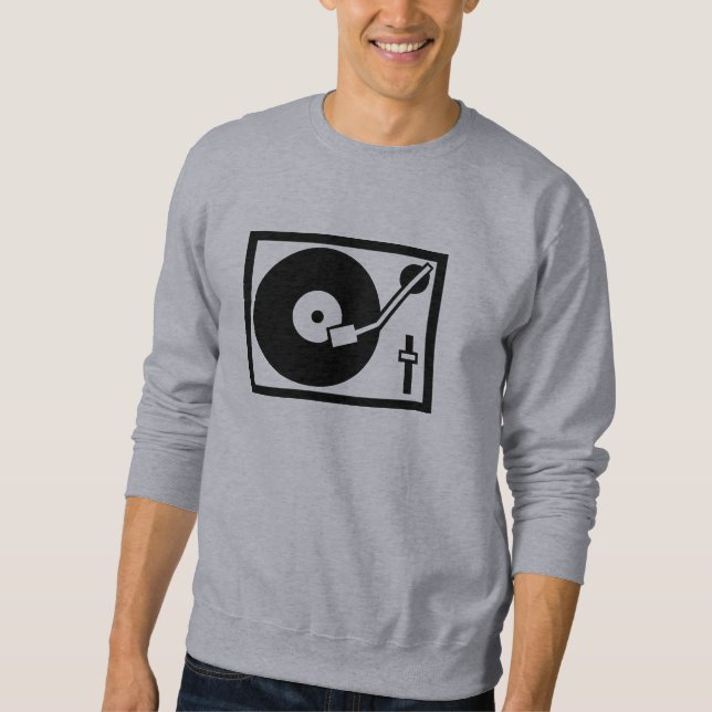 Sudadera DJ - Placa giratoria (Anverso)