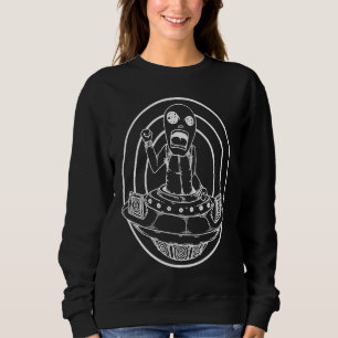 Sudadera DJ Techno Raver Alien de vinilo