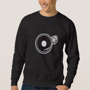 Sudadera Dj Turnable Con Escrata Gráfico De Estilos Y Aguja