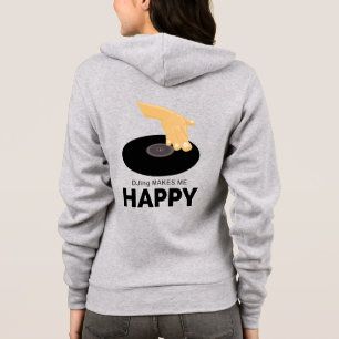Sudadera DJing me hace feliz