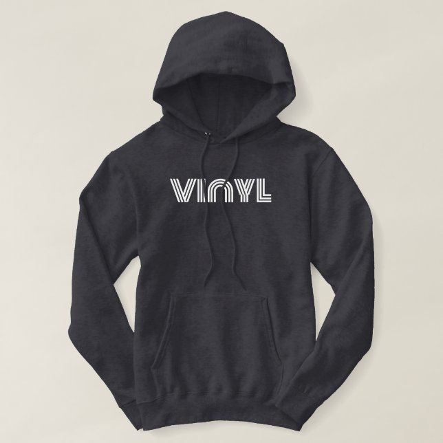 Sudadera Dj's y coleccionistas de discos Vinyl Hoodie (Diseño del anverso)