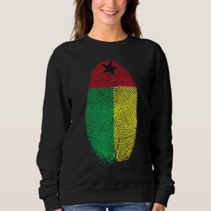 Sudadera Dna Con Bandera De Guinea Bissau Con Huellas Digit