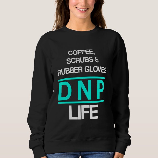 Sudadera Dnp Médica De La Práctica De La Enfermería Café Rn (Anverso)