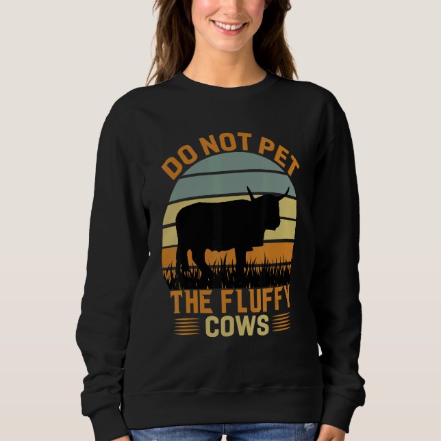 Sudadera Do Not Pet The Fluffy Cows Bison_3 (Anverso)