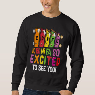 Sudadera Do Re Mi Fa Tan Encantado De Ver Música De Mano De