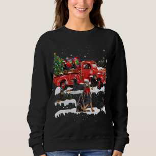 Sudadera Dobeman Riendo Camión Rojo Feliz Navidad X-mas Ugl