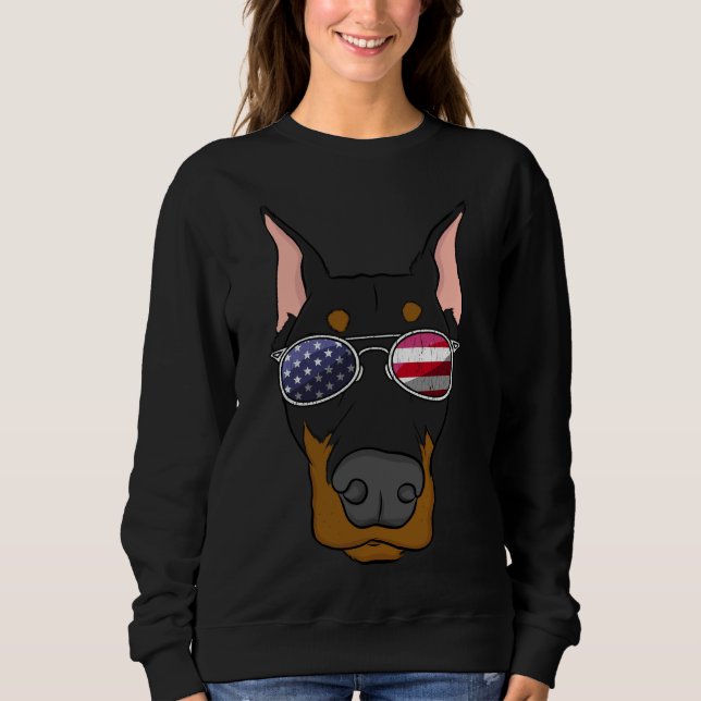 Sudadera Doberman americano 20 (Anverso)