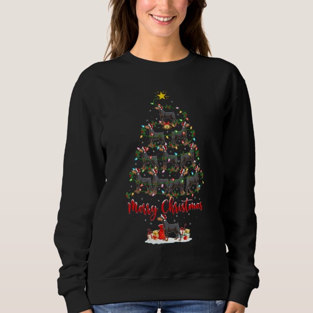 Sudadera Doberman Dog Lover coincidiendo con Santa Doberman (Anverso)
