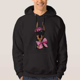 Sudadera Doberman Flower Girl