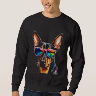 Sudadera Doberman Gafas de sol Perro Gracioso Arte Animal I