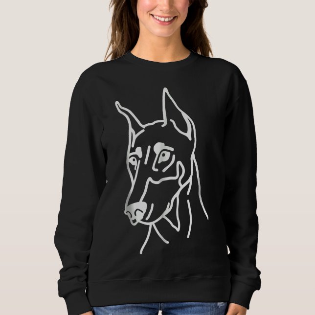 Sudadera Doberman Head 1181 (Anverso)