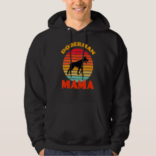 Sudadera Doberman Mamá mamá Retro de Perro del Día de la Ma