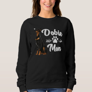 Sudadera Doberman Mom For Women Chica Madre Doberman Pinsc