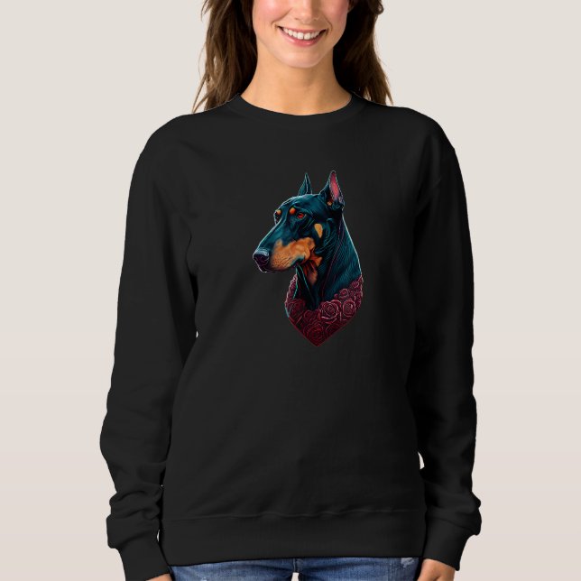 Sudadera Doberman Pincher Design Doberman Valentines Day_3 (Anverso)