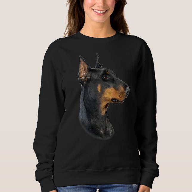 Sudadera Doberman Pincher Dog Dobermann (Anverso)
