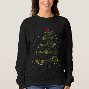 Sudadera Doberman Pinscher Christmas Tree Santa Funny Dog L