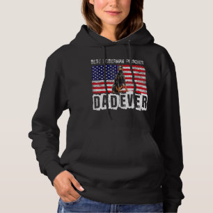 Sudadera Doberman Pinscher Dad Usa American Flag Dog Dueño