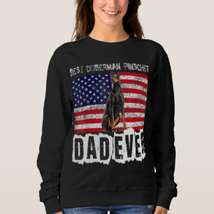 Sudadera Doberman Pinscher Dad Usa American Flag Dog Dueño