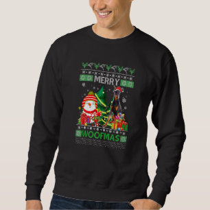 Sudadera Doberman Pinscher Dog Merry Woofmas Navidades Cos