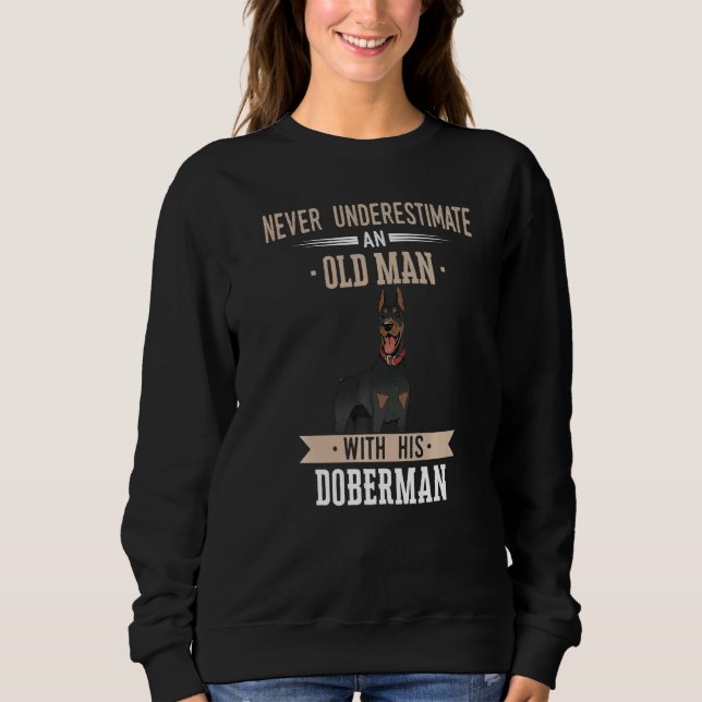 Sudadera Doberman Pinscher Dog Old Man (Anverso)