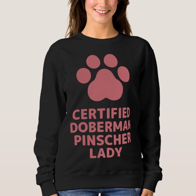 Sudadera Doberman Pinscher Lady (Anverso)