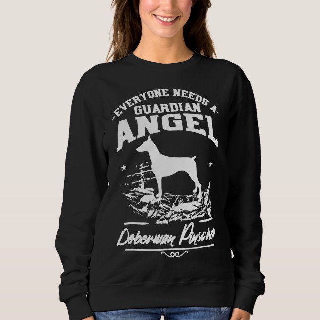 Sudadera Doberman Pinscher Mom Dad (Anverso)