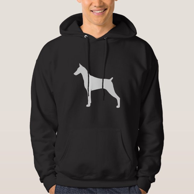 Sudadera Doberman Pinscher Silhouette S 204 (Anverso)
