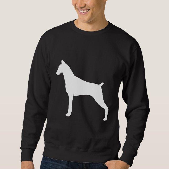 Sudadera Doberman Pinscher Silhouette S 204 (Anverso)