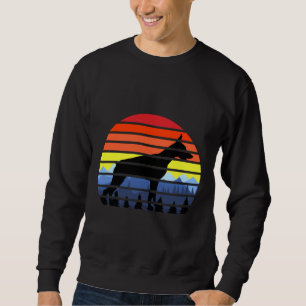Sudadera Doberman Pinscher Sunset Vintage Retro