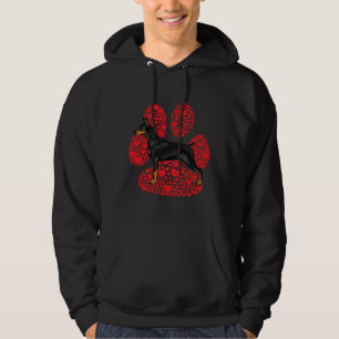 Sudadera Doberman Pinscher Valentines Day Dog Love Paw