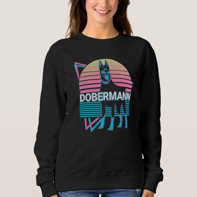 Sudadera Doberman Retro   (Anverso)