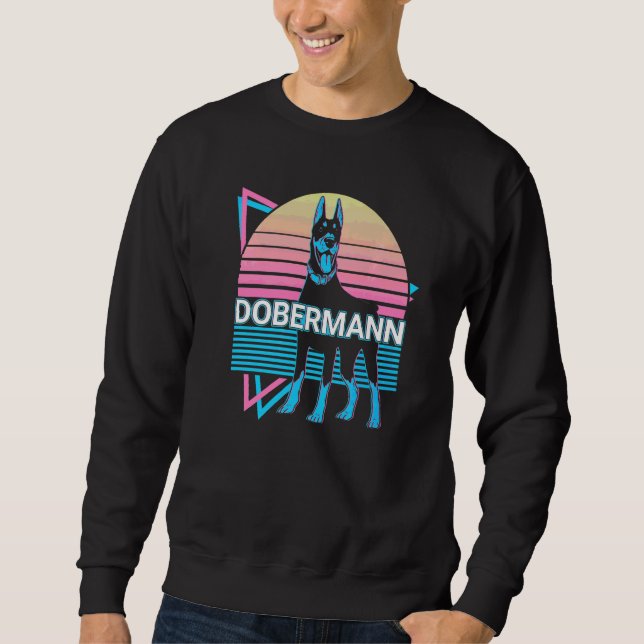Sudadera Doberman Retro   (Anverso)
