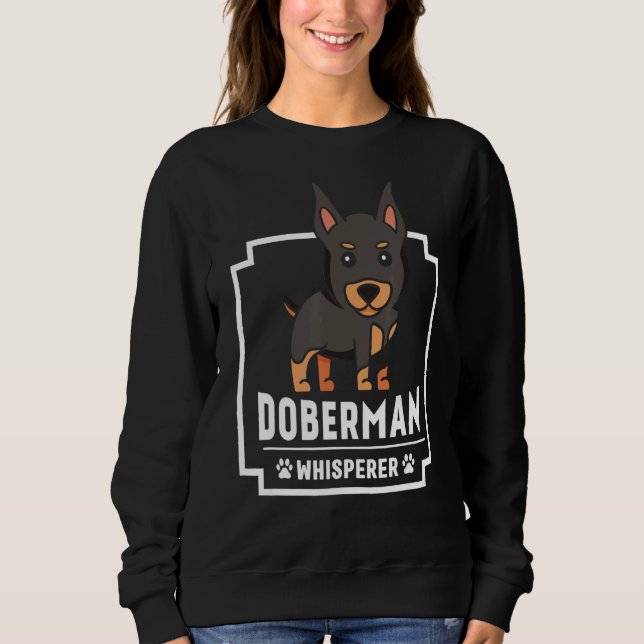 Sudadera Doberman Whisperer Mascota Perro Cachorro (Anverso)